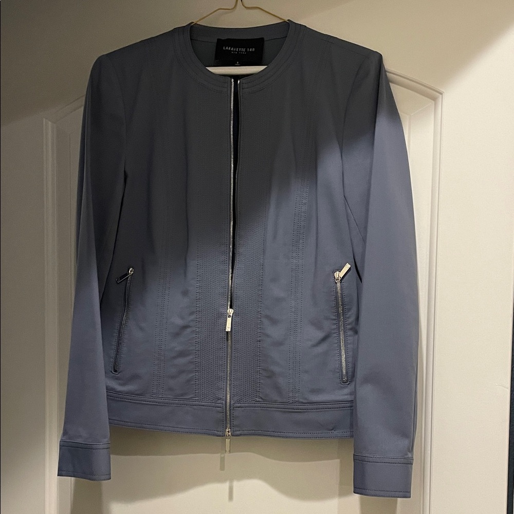 Lafayette 148 New York Steel Blue Blazer